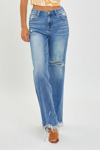 RISEN High Rise Wide Leg Jeans