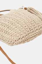 Load image into Gallery viewer, Crochet Knit Convertible Tote Bag with Tassel
