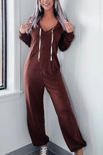 Load image into Gallery viewer, Drawstring Jumpsuit | Full Size Long Sleeve Jumpsuit
