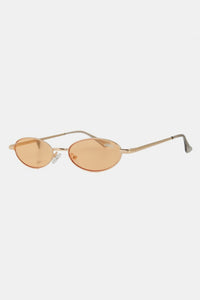 Fashion Accessory-Nicole Lee USA Metal Frame Finley Oval Sunglasses | sunglasses