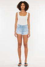 Load image into Gallery viewer, Kancan Distressed Button Fly Denim Shorts | Blue Jeans
