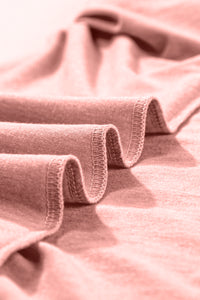 T-Shirt Dress | Rose Pink Center Seam Rolled Cuffs