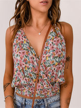 Load image into Gallery viewer, Floral Cami Top | Surplice Neck Blouse
