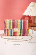 Load image into Gallery viewer, Multicolour Bohemian Woven Gold Chain Shoulder Bag | Shoes &amp; Bags/Shoulder Bags
