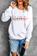 Load image into Gallery viewer, LOVE Graphics Sweatshirt | Round Neck Dropped Shoulder Top

