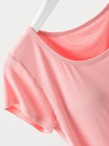 Short Sleeve T-Shirt with Bra