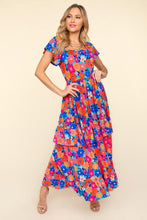 Load image into Gallery viewer, Maxi Dress | Floral Ruffled Dress with Side Pockets
