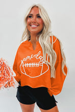 Load image into Gallery viewer, Orange Sweatshirt | Game Day Lettering
