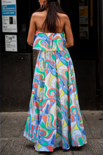 Load image into Gallery viewer, Maxi Dress | Slit Printed Tube Maxi Dress
