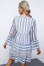 Load image into Gallery viewer, Tiered Dress | Flared Sleeves Printed Dress
