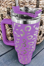 Load image into Gallery viewer, Double Insulated Cup | Purple Leopard Spotted Stainless
