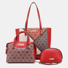 Load image into Gallery viewer, 3-Piece Color Block Handbag Set
