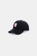 Load image into Gallery viewer, Ribbon Bow Chenille Patch Baseball Cap
