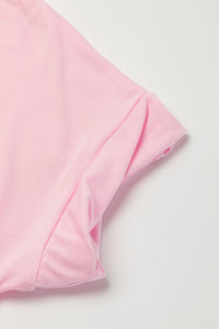 Maxi Dress | T Shirt Pink V Neck Dress
