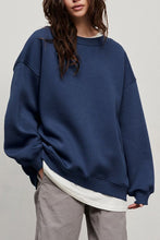 Load image into Gallery viewer, Oversize Round Neck Sweatshirt | Dropped Shoulder
