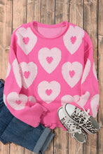 Load image into Gallery viewer, Bonbon Pearl Beaded Heart Drop Shoulder Sweater | Tops/Sweaters &amp; Cardigans
