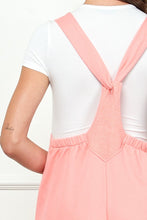 Load image into Gallery viewer, Pink Overalls | Wide Strap French Terry Overalls
