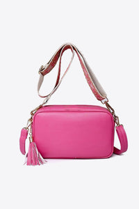 Leather Tassel Cross Body Satchel Bag