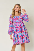 Load image into Gallery viewer, Womens Dress | Double Take Full Size Printed Long Sleeve Dress | Dresses/Floral Dresses
