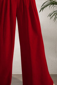 Womens Wide Leg Pants | Pocketed High Waist Wide Leg Pants | pants