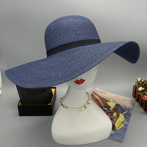 Paper Braided Wide Brim Hat