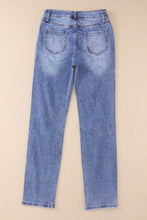 Load image into Gallery viewer, Sky Blue Heavy Destroyed Big Hole Boyfriend Jeans | Bottoms/Jeans
