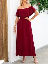 Load image into Gallery viewer, Maxi Dress | Off-Shoulder Slit Long Dress
