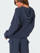 Load image into Gallery viewer, Hooded Top and Pants Sweater Set
