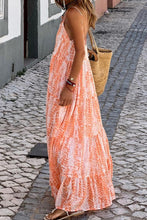 Load image into Gallery viewer, Womens Maxi Dress | Printed Scoop Neck Maxi Cami Dress | Dresses
