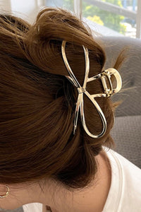 Gold Bowknot Shape Claw Clip | Accessories/Headwear