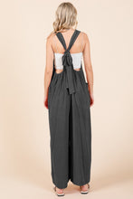 Load image into Gallery viewer, Casual Black Overalls | Pocketed Wide Leg Overalls
