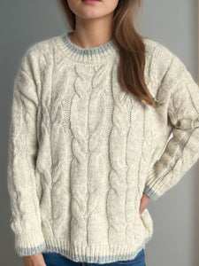 Cable Knit Round Neck Sweater