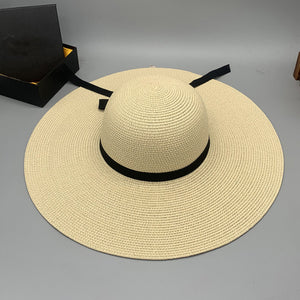 Paper Braided Wide Brim Hat