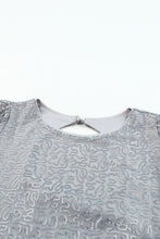 Load image into Gallery viewer, Gray Ruffled Sleeves Sequin Blouse | Tops/Blouses &amp; Shirts
