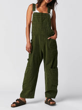 Load image into Gallery viewer, Pocketed Wide Strap Denim Overalls
