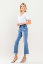 Load image into Gallery viewer, High Rise Cropped Jeans | Full Size Flared Leg Jeans
