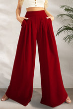 Load image into Gallery viewer, Womens Wide Leg Pants | Pocketed High Waist Wide Leg Pants | pants
