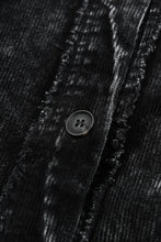 Load image into Gallery viewer, Oversized Shacket | Black Vintage Distressed Mineral Wash
