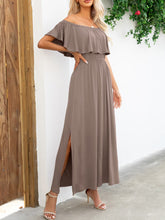 Load image into Gallery viewer, Maxi Dress | Off-Shoulder Slit Long Dress
