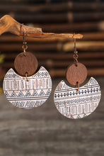 Load image into Gallery viewer, Drop Wood Earrings | Multi-Color Geometric Print Jewelry
