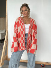 Load image into Gallery viewer, Plaid Open Front Cardigan Sweater
