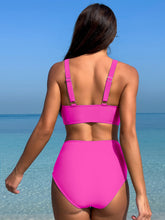 Load image into Gallery viewer, Womens Swimsuit-Plunge Wide Strap Two-Piece Swim Set | swimsuit
