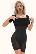 Load image into Gallery viewer, Basic Bae Full Size Built-In Shapewear Square Neck Short Sleeve Dress
