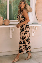 Load image into Gallery viewer, Maxi Dress | Leopard Split Open Back Sleeveless Dress
