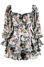 Load image into Gallery viewer, Romper | Floral Sweetheart Neck Romper
