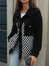 Load image into Gallery viewer, Checkered Long Sleeve Jacket
