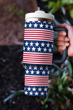 Load image into Gallery viewer, Bluing Stars and Stripes Print Handled Thermos Cup 40oz | Accessories/Tumblers
