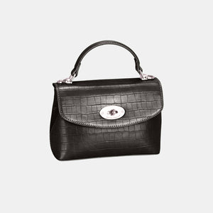 PU Leather Texture Handbag | David Jones