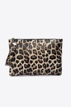 Load image into Gallery viewer, Leopard Print Eco Friendly Leather Wristlet
