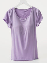 Load image into Gallery viewer, Short Sleeve T-Shirt with Bra
